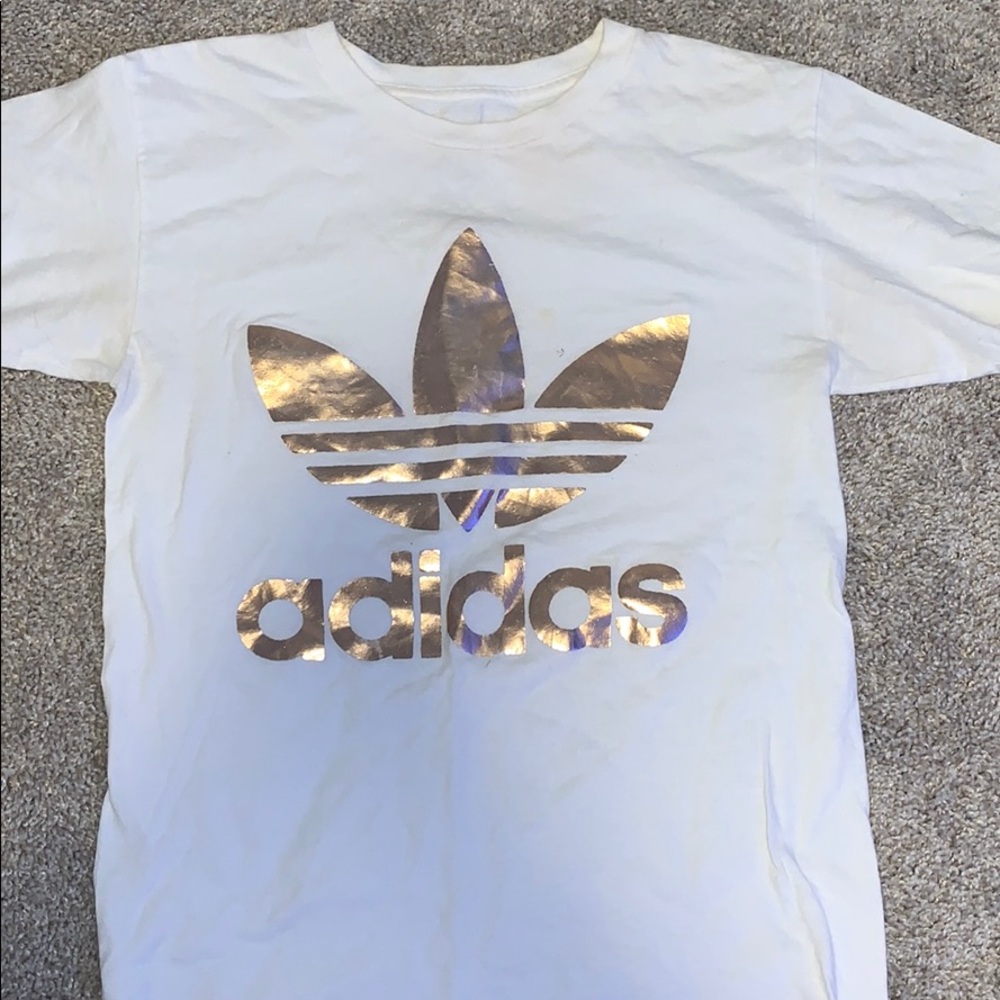 Adidas double sided rose gold logo